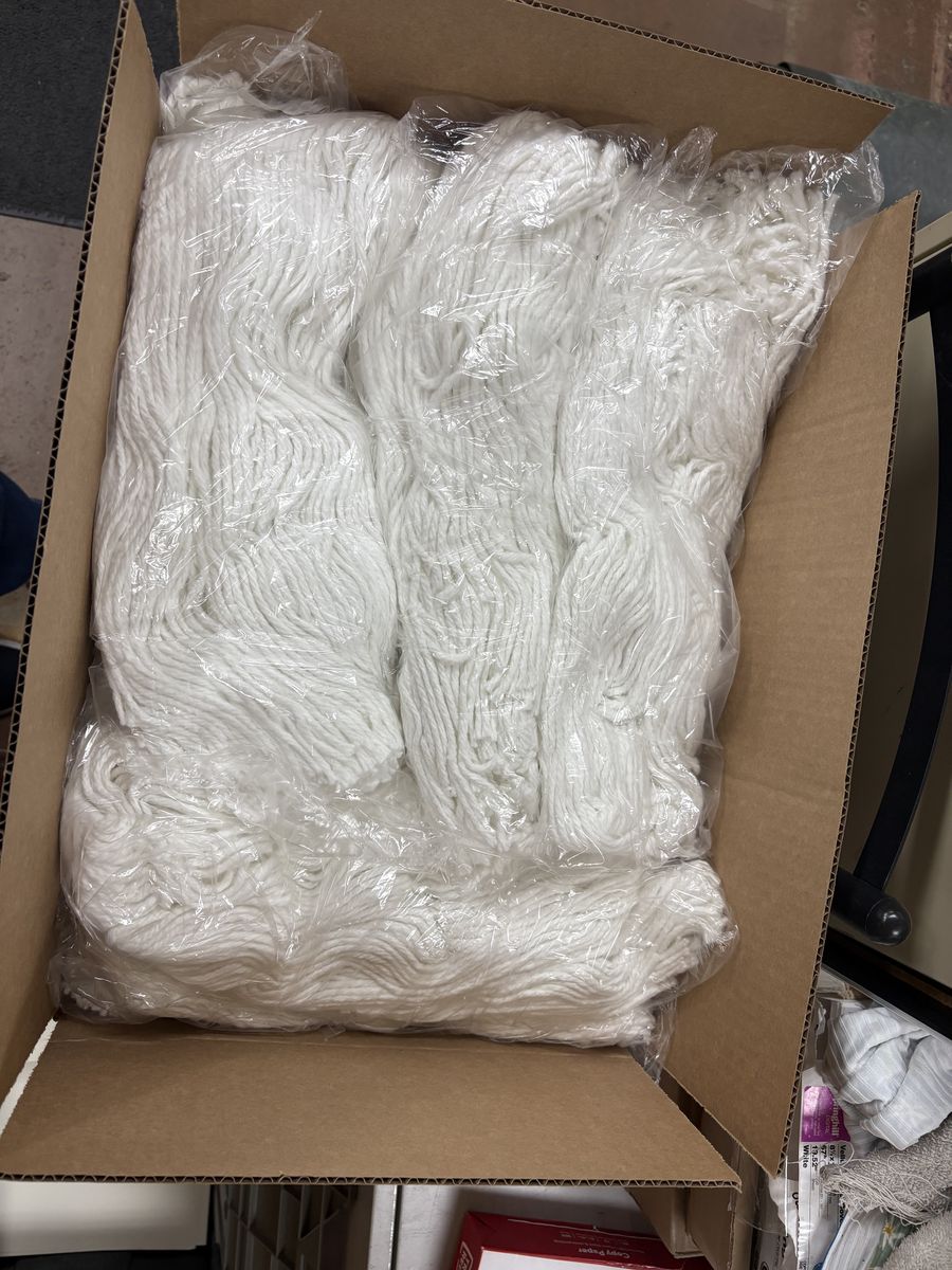 #24, 4-Ply Cotton Mop Head with Cut-Ends