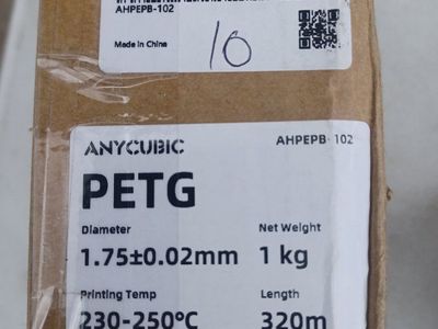 Anycubic PETG 1.75mm 1kg Peanut Brown 3D Printer Filament, 320m Length