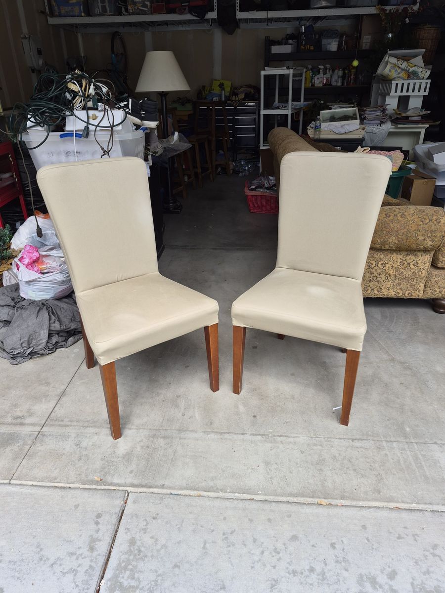 Pottery Barn Upholstered Dining Chairs