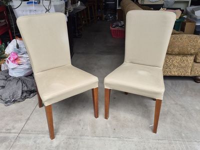 Pottery Barn Upholstered Dining Chairs