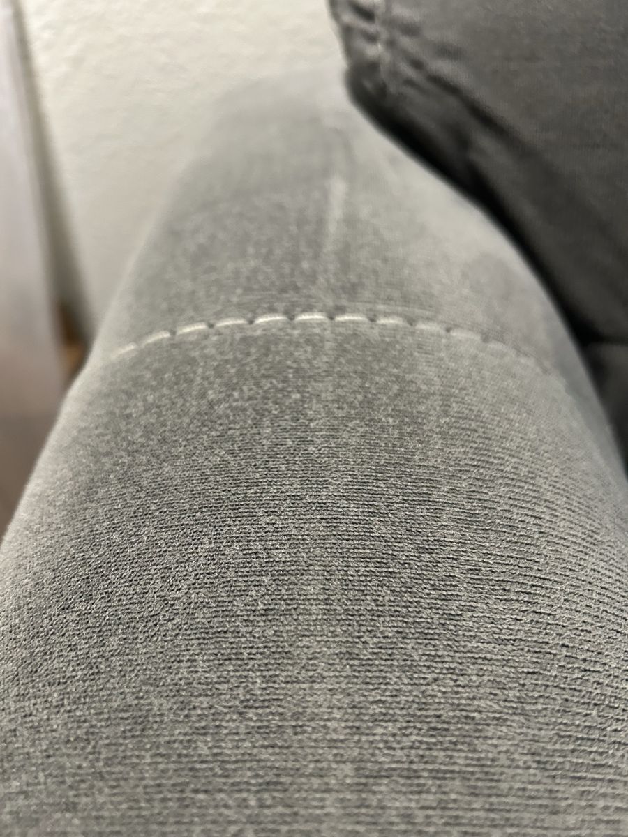 Gray Tufted Suede Sofa Couch Loveseat