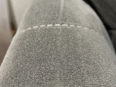 Gray Tufted Suede Sofa Couch Loveseat
