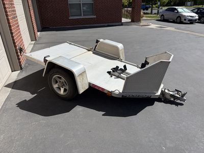 Aluma MC1F Compact Folding Motorcycle Trailer