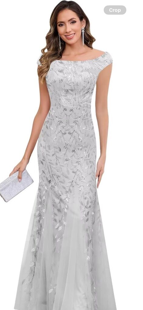 Long Mother of The Bride Dress Sequin Mermaid