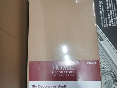 Home Decorators Collection 18in Decorative Shelf - Black Finish, Mounting Hardware Included/ 2 available- Section A