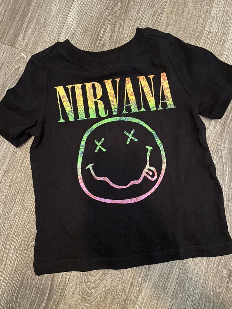 Nirvana 18-24 month unisex smiley multicolor shirt