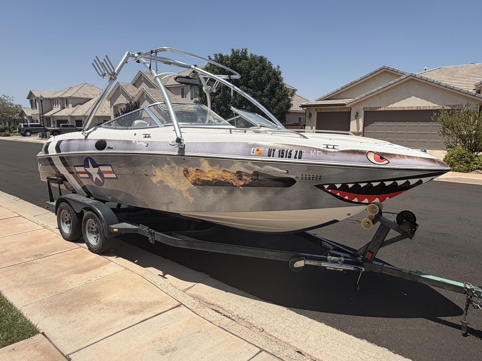 1997 Four Winns Horizon 220 Custom Fighter Jet Boat