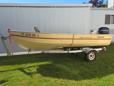 MirroCraft Deep Fisherman Aluminum Boat with Mercury 25hp Outboard Motor
