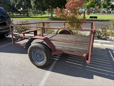 6x8 Utility Trailer – Fresh Paint, New Lights & Wiring, Tall Sides