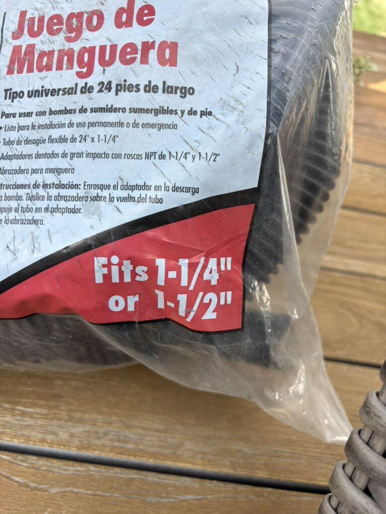 Water Hose, 24' 1-1/4-to-1-1/2