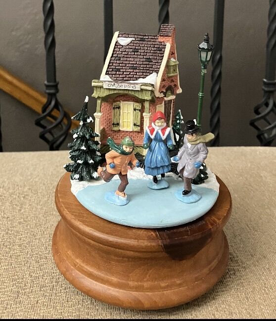 Vintage Music Box (Skaters on Childe Pond)