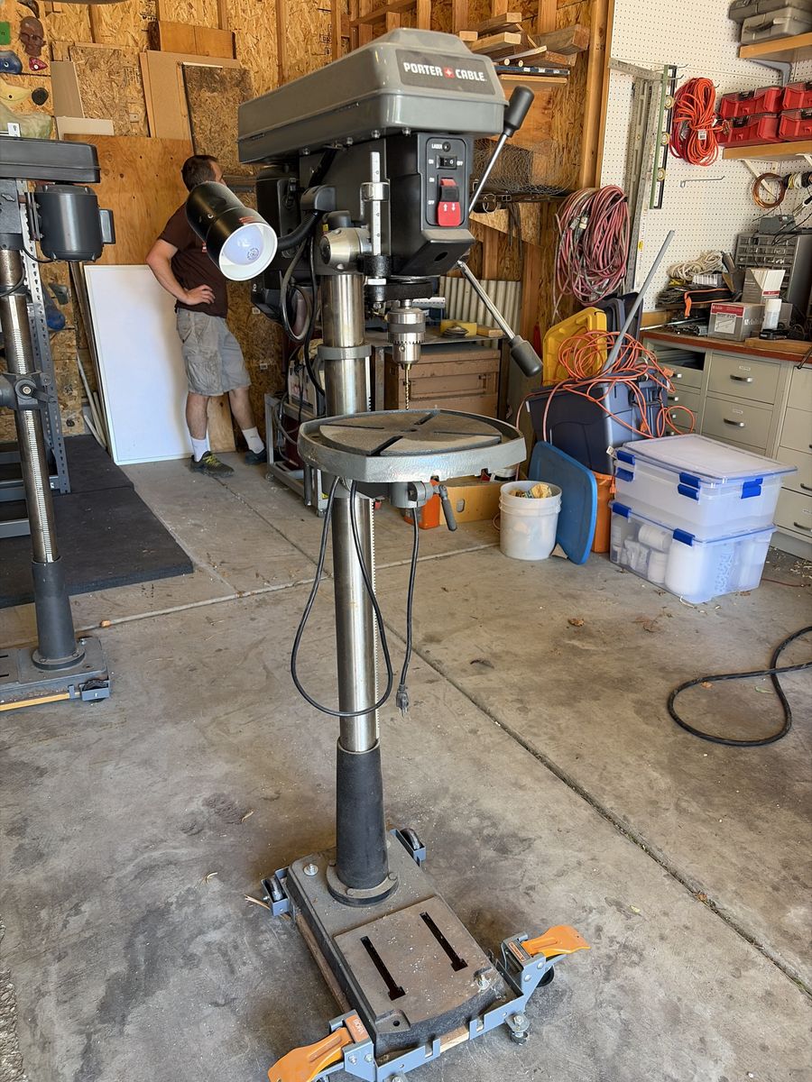 PORTER-CABLE 15-inch Drill Press, Cast Iron Table, Adjustable Speed