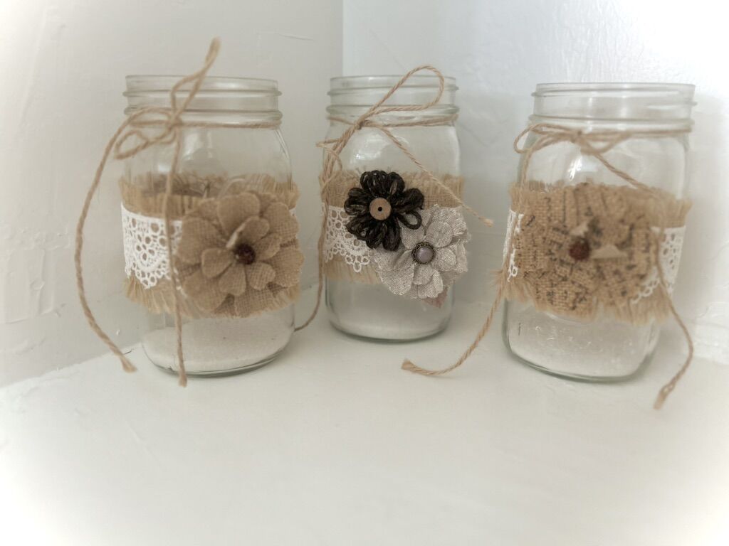 14 Centerpiece decorative Mason Jars