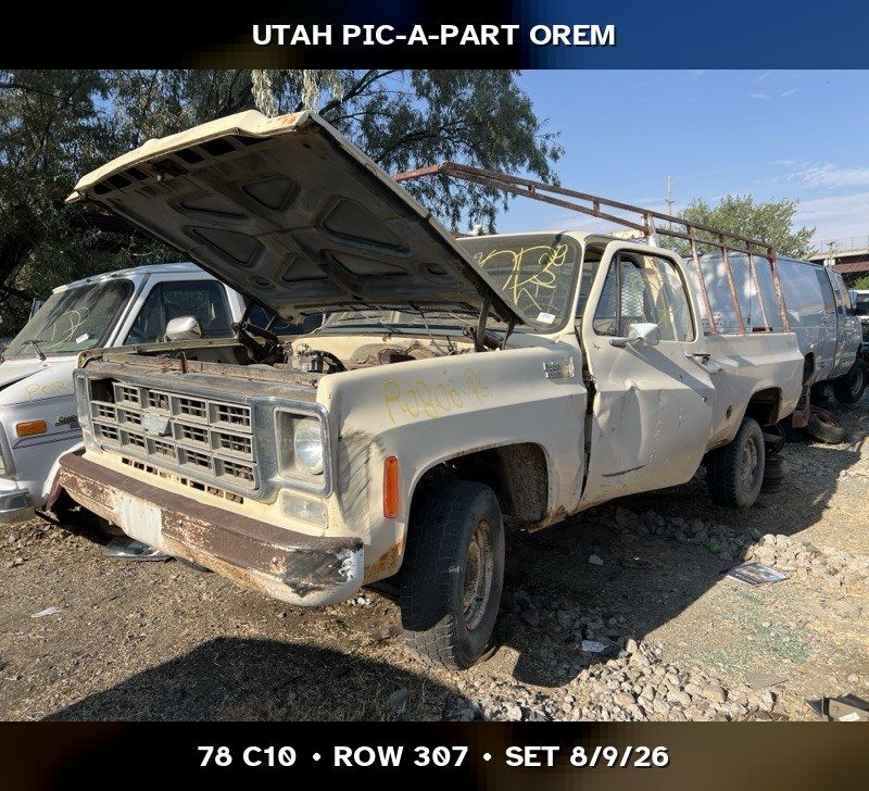 Just In! 1978 Chevrolet C10 Parts - UTPAP Orem