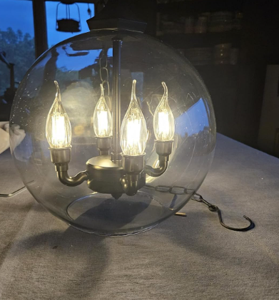 New in box Battery Operated LED Chandelier Lights