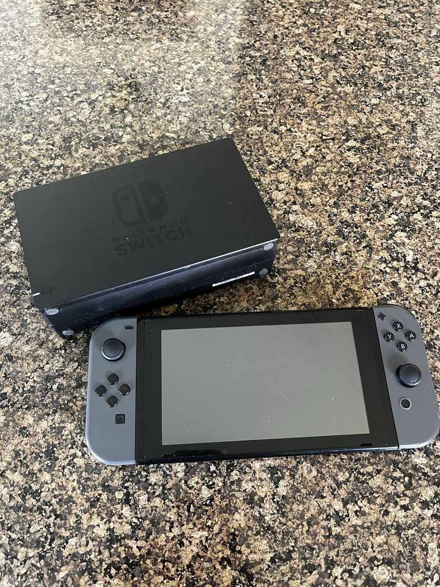 Nintendo Switch Console with Dock and Gray Joy-Cons