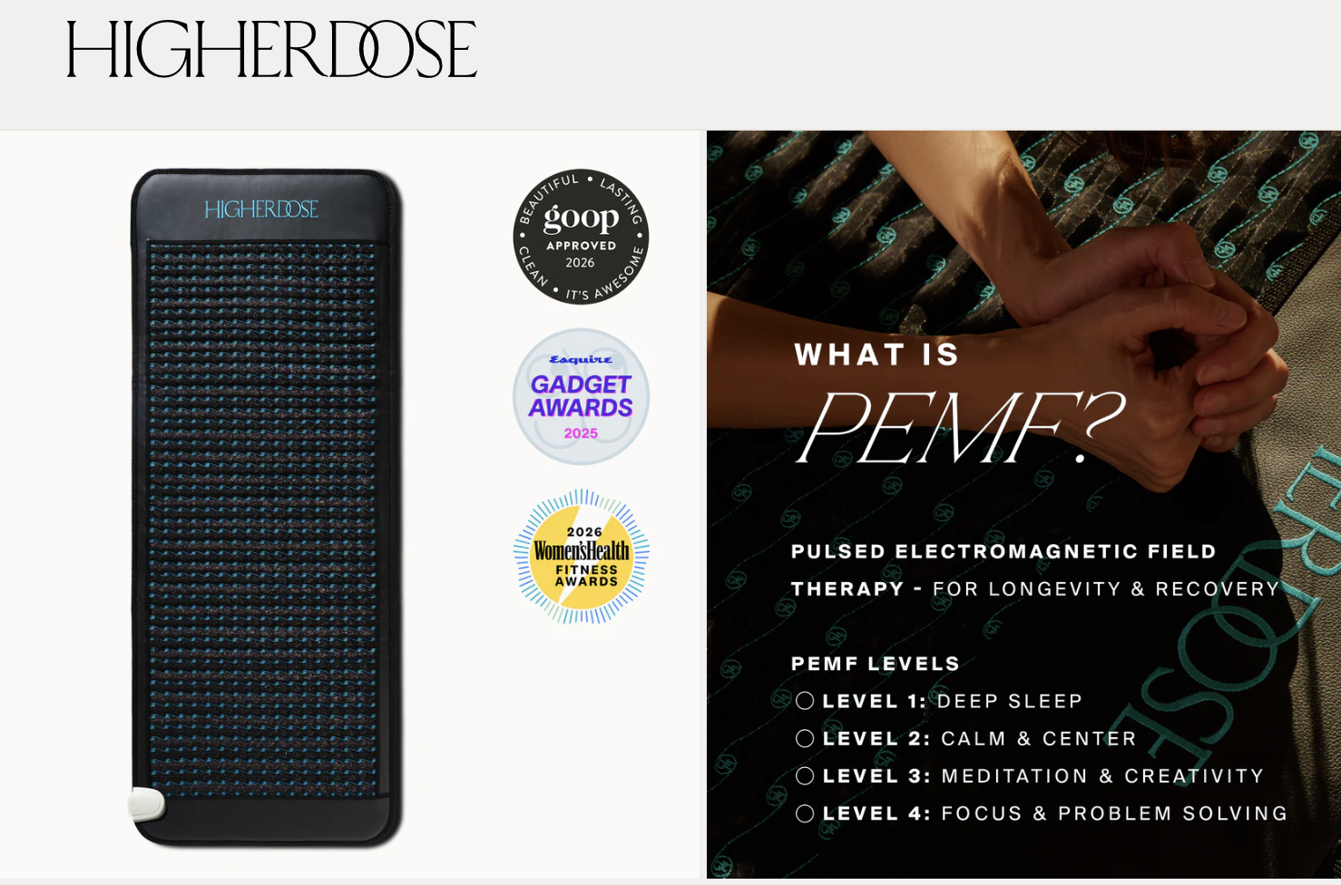 HigherDOSE Infrared PEMF Pro Mat – Higher Dose Like New