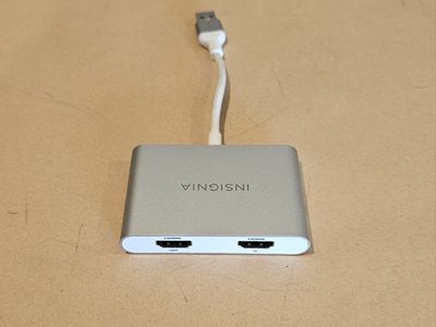 Insignia NS-PU37XHD2 USB 3.0 to Dual HDMI Adapter 1080P