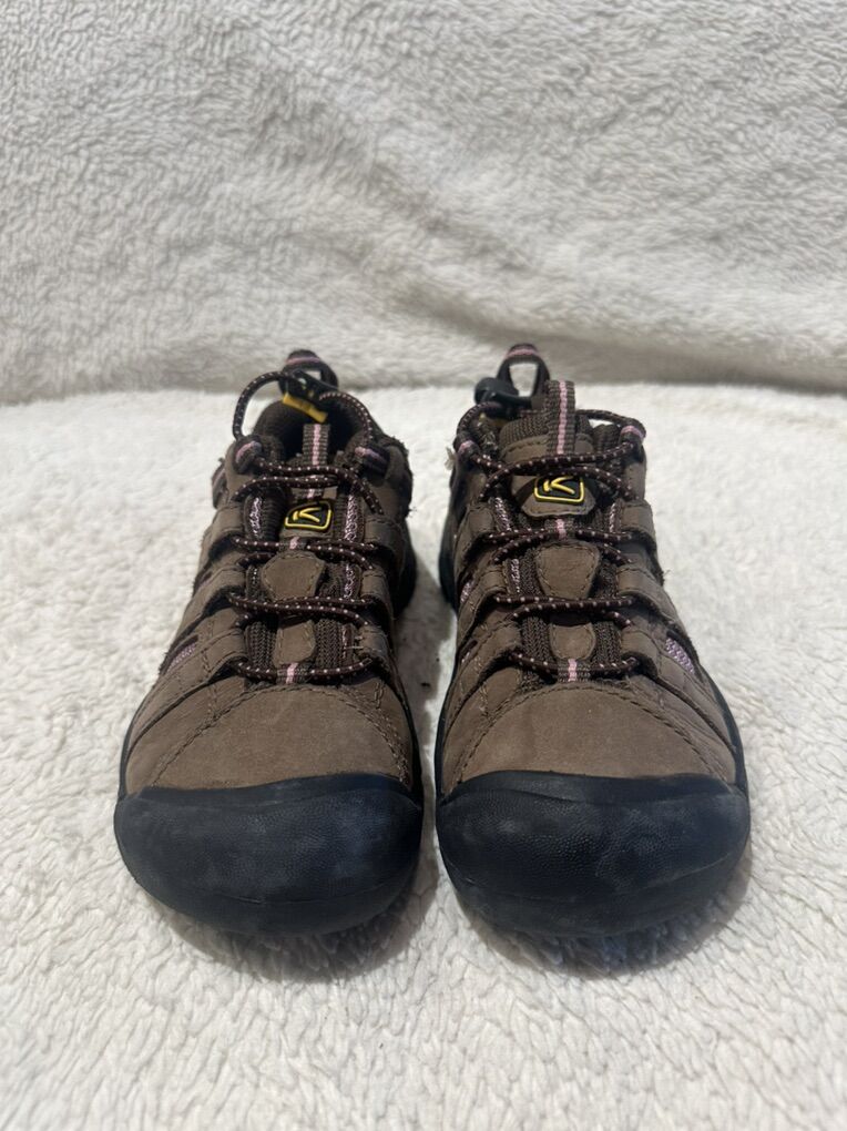 Keen Toddler 13 Brown/Pink Trim Wtrprf Hiking Shoe