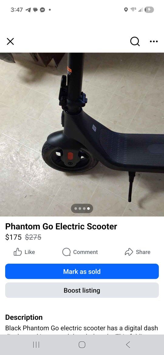 phantom 10 go go e scooter