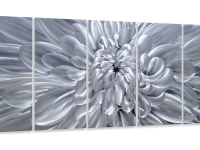 Beautiful Silver Metal Brushed Wall Art