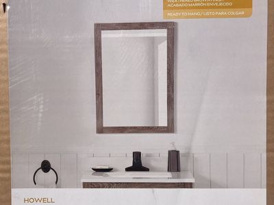 Mirror - Weathered Brown Frame