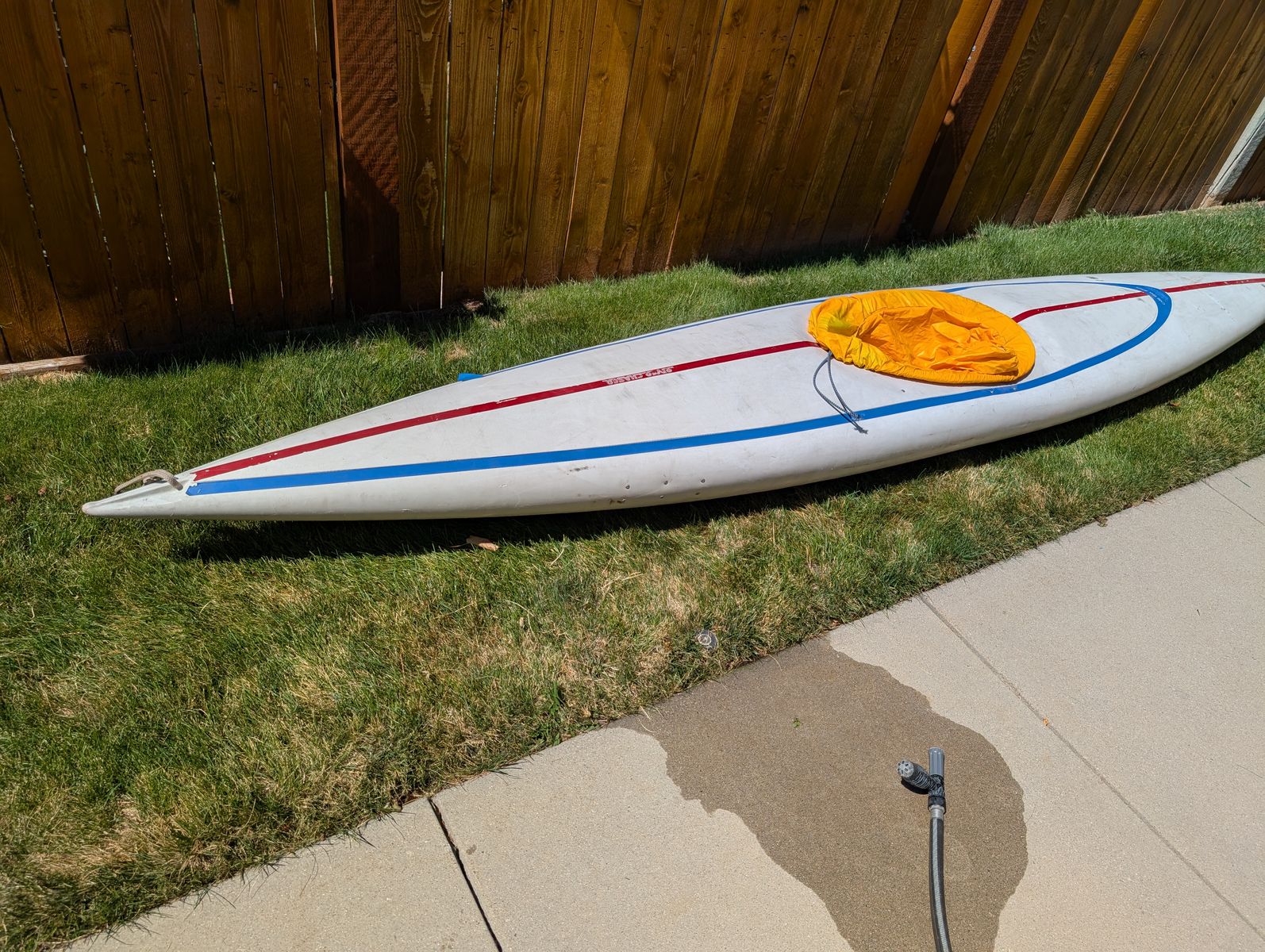 Older Downriver Kayak  (New price as I made a mistake)