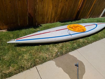 Older Downriver Kayak (New price as I made a mistake)