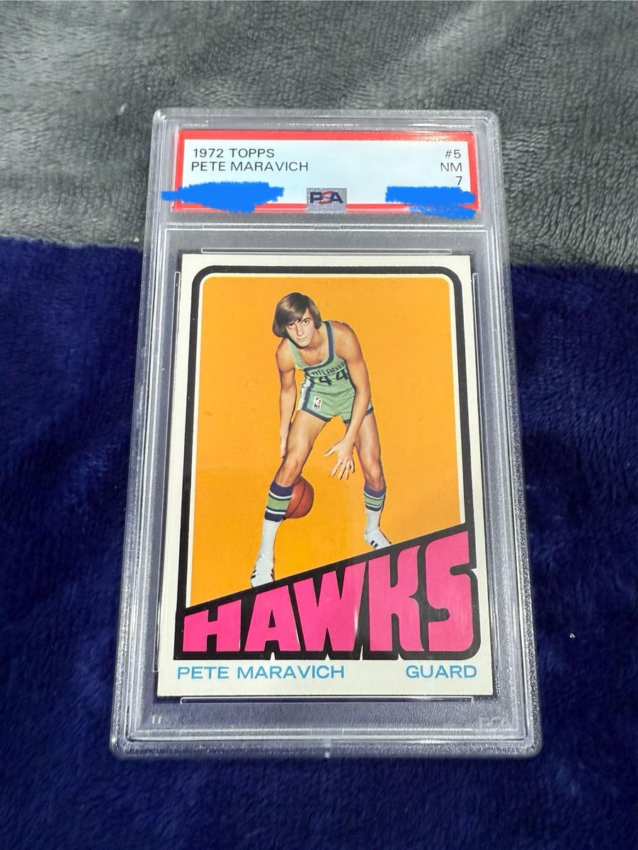 1972 TOPPS 5 PETE MARAVICH PSA 7