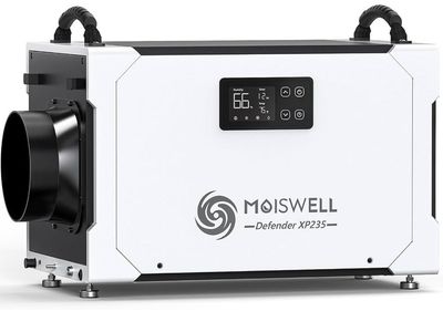 Moiswell Defender xp235 Powerful commercial dehumidifier has a 235-pint daily capacity