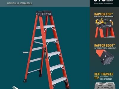 Louisville 8-Ft Fiberglass Step Ladder