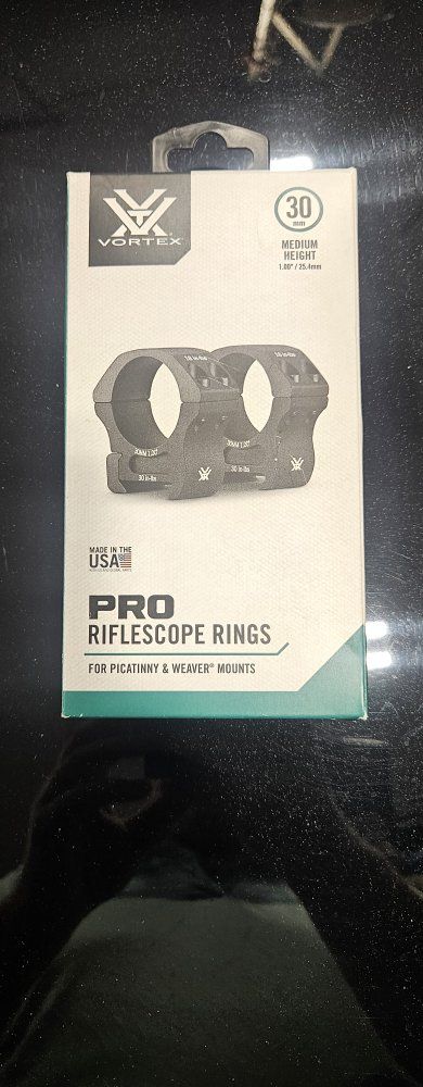 Vortex  Pro 30mm Medium scope rings