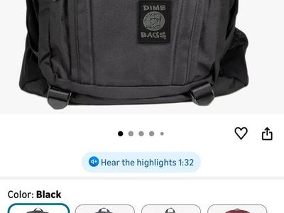 Black Omerta Dime Bags Backpack