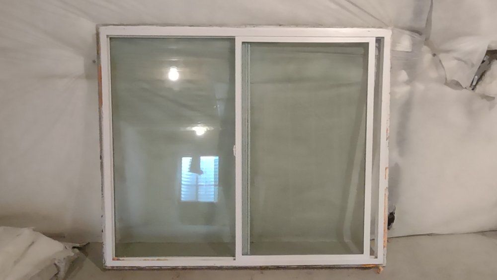 5'11" (71 in) x 4'11" (59 in) Sliding window