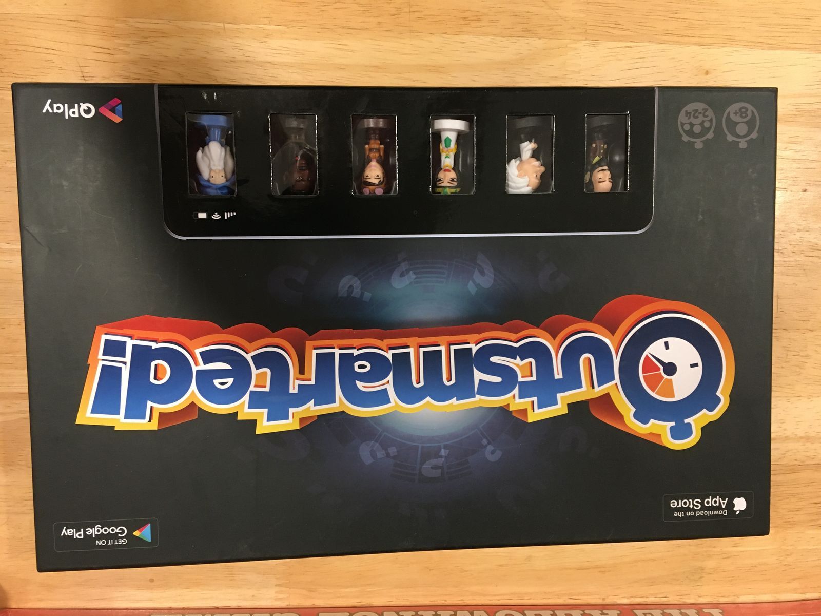 QPlay Outsmarted! Board Game - App Enabled Interactive Trivia Fun for 2-24 Players, Ages 8+