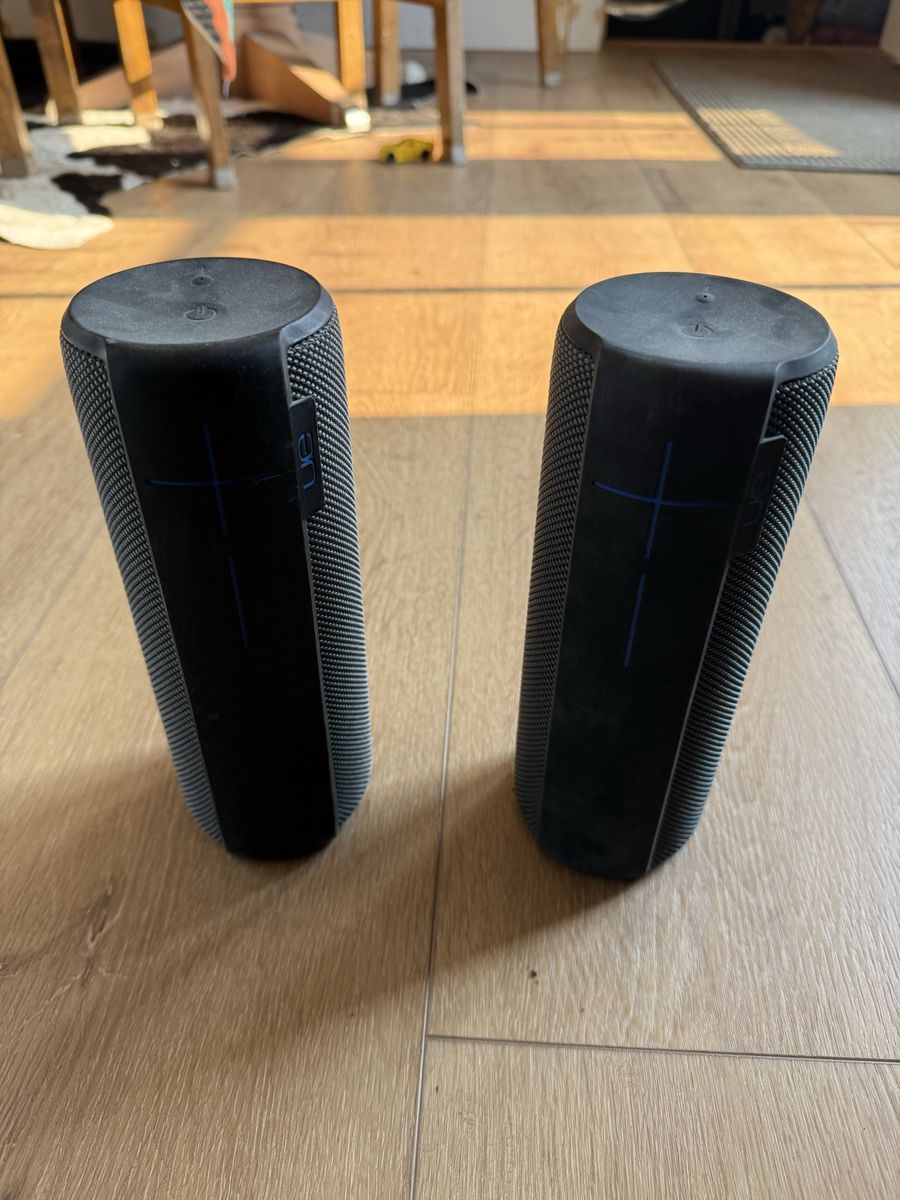 Pair of Ultimate Ears UE Megaboom Portable Bluetooth Speakers - Black