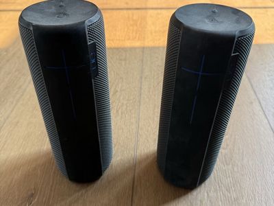 Pair of Ultimate Ears UE Megaboom Portable Bluetooth Speakers - Black