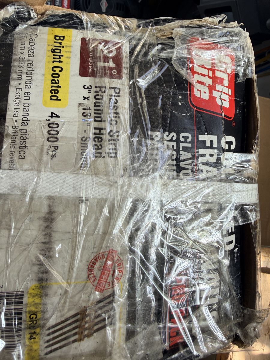 Grip Right 3 in. x 0.131 in. 21° Plastic Collated Smooth Shank Framing Nails 4000 per Box