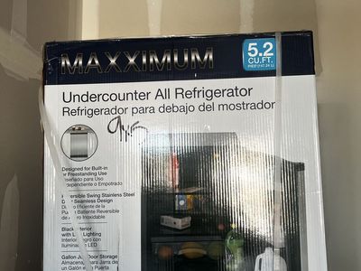 Maxximum 5.2 Cu. Ft. Undercounter All Refrigerator MAXBC52SD - New in Box