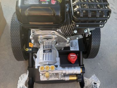 Power Washer 3400 PSI 2.5 GPM Gas Pressure Washer with 5-in-1 Nozzle and Soap Tank
