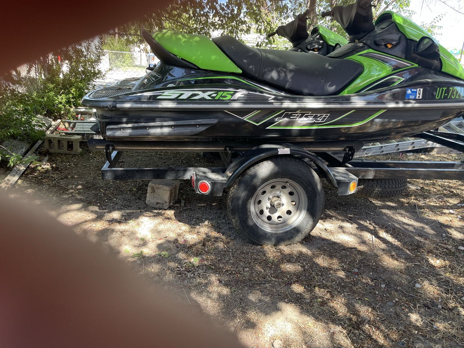 Kawasaki STX-15F Jet Skis (Pair) with Voyager Sport Trailer - Ready for the Water