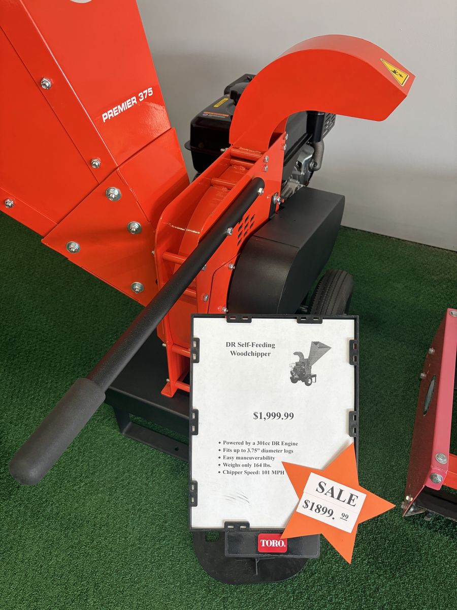 DR Power Equipment Premier 375 Self-Feeding Wood Chipper - 301cc Engine