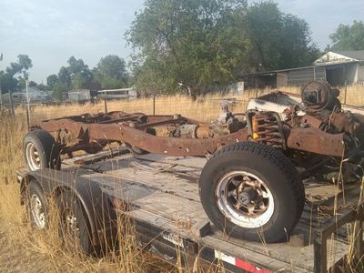 85 Ford 150 4x4 frame trans and transfer and title 400.00 OBO
