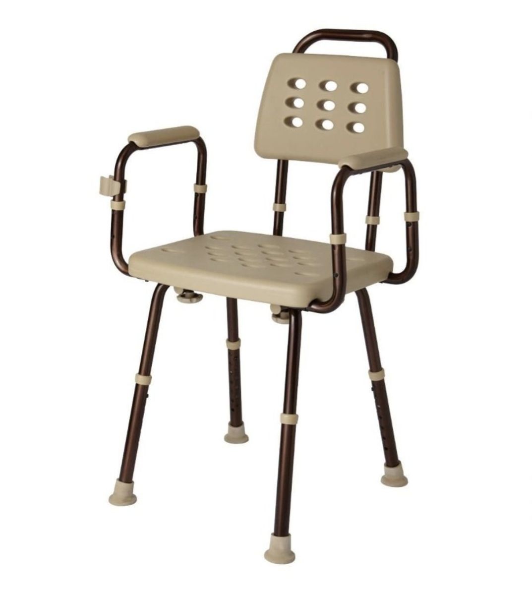 Medline Elements Shower Chair Back Microban Bronze