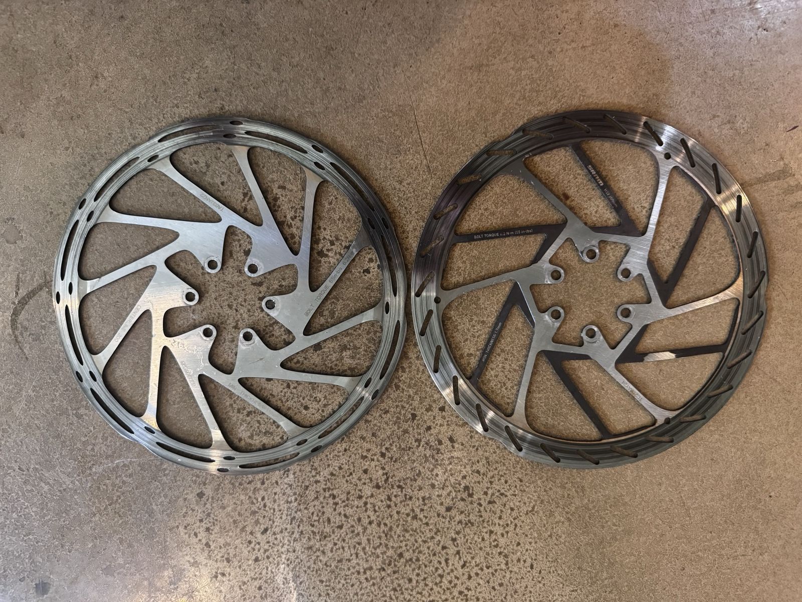 SRAM 200mm Brake Rotors 6 bolt - H2S and Centerline