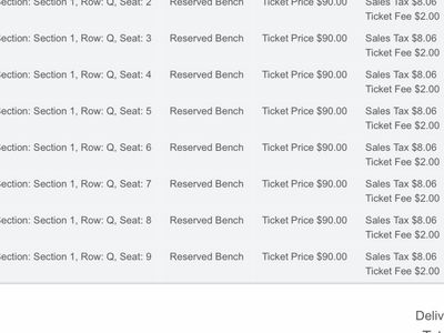8 Tickets Sundance Bluebird Concert 6/27