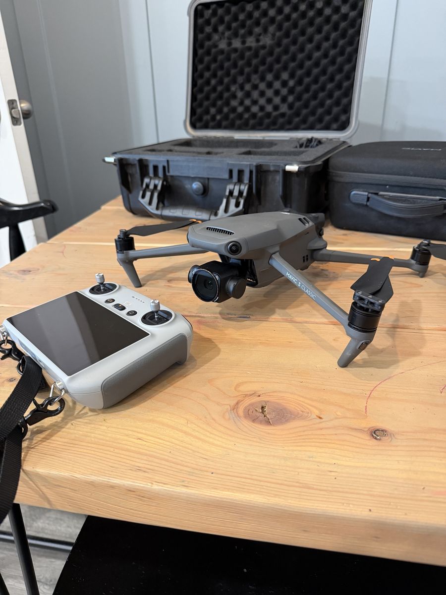 DJI Mavic 3 Classic Drone with Controller and Hard Carrying Cases