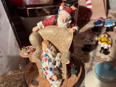 Rockwell Sitting Pretty; Beautiful Dreamers Collection; Heirloom Santa Collection Christmas Dream