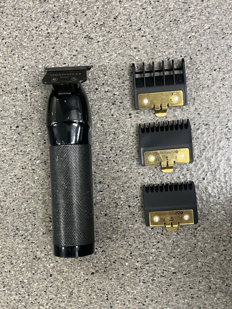 BaBylissPRO BlackFX Outlining Cordless Trimmer with Graphite 2.0 Blade and Attachments