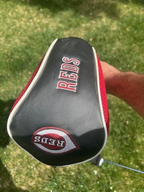2 Golf Drivers with Reds Covers
